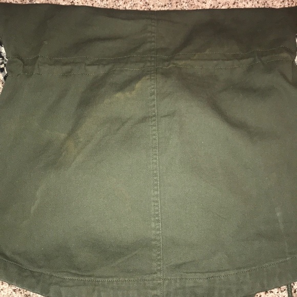 Army Green Utility Jacket w Knitted Sleeve🧶 - Picture 6 of 7